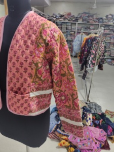 Floral Printed Women's Quilted <b>Jacket</b> Open Front <b>Chinese</b> Style Full Sleeve Warm Winter Outerwear Polyester Fabric GIFT FOR HER - Product Image 5