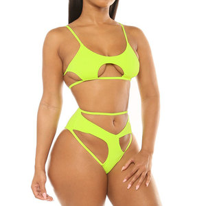 Traje de Baño de Una Pieza para Mujer, Sexy, Ajustado, con Cierre, Transpirable, de Color Sólido, Tejido Suave, Precio Razonable, OEM - Product Image 5