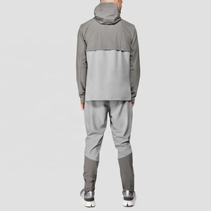 2024 hommes conception de logo personnalisé streetwear coupe-vent nylon softshell imperméable tissé sports de plein air veste de course pour hommes - Product Image 5