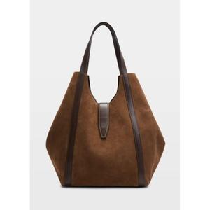 Bolsos de Compras de Cuero Genuino Estilo Occidental, Bolsos de Mano Modernos con Logotipo Personalizado Impreso, Cierre Abierto con Detalle de Botón, Precio al por Mayor - Product Image 3