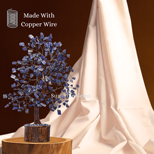 Árbol de la Vida de Lapislázuli al por Mayor con Alambre Plateado, Piedras Curativas de Gemas, Decoración para el Hogar - Product Image 3