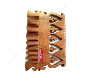 Best Selling Eco Friendly High Quality Hand Crafted Wooden Hair & <b>Beard</b> Comb Comfortable Home Use India Handicrafts - Product Image 6