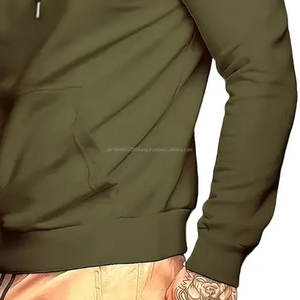 เสื้อฮู้ดโอเวอร์ไซส์แบบซิป Unisex ผ้าหนา 100% ผ้าฝ้าย  แบบกำหนดเองได้  พร้อมที่ปิดหน้าแบบ Balaclava แขนยาวสำหรับผู้ชาย - Product Image 3