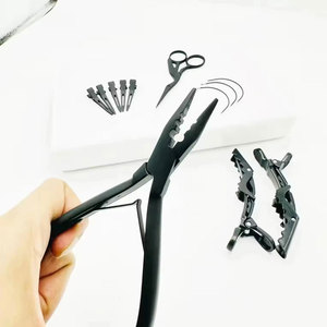 Kit Profesional de Herramientas para Extensiones de Cabello y Micro Anclajes en Color Sólido Único con Alicates de Acero Inoxidable y Herramienta de Bucle - Product Image 2