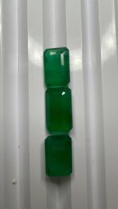 Lot de 3 émeraudes Sakota naturelles de 13,08 carats, taille octogonale, couleur verte changeante, excellente qualité pour la fabrication de bijoux (bague, pendentif) - Product Image 3