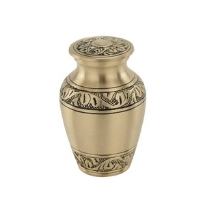 Urna Funeraria de Metal de Color Único, Ecológica, Estilo Americano, Personalizable, Diseño Elegante Dorado, Duradera, Proveedor Mayorista - Product Image 6