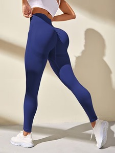 Women's Bubble Butt Workout Leggings | Non <b>See</b>-<b>Through</b> Seamless Gym <b>Tights</b> | Lightweight Breathable Polyester Spandex Pants - Product Image 5
