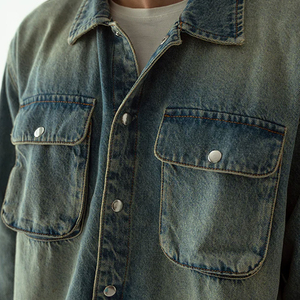 Camisa de Mezclilla para Hombre de Alta Calidad 2026, Última Moda, Manga Corta, Estampada, Precio al por Mayor - Product Image 6