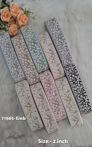 Encaje Floral Bordado de Voile Ecológico de Primera Calidad, Gran Ancho, para Prendas de Alta Costura, Bolsos, Manualidades y Decoración - Product Image 4