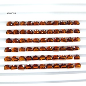 Premium Citrine Madeira Ex4 Gemstones Set <b>D</b> Shape 6x4mm Matching Loose Stones With Orange Golden Appearance For Jewelry Craft - Product Image 1