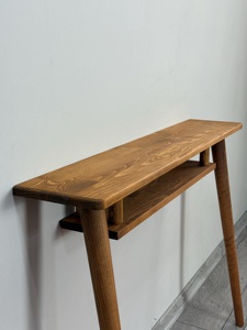 Elegante mesa de consola de madera maciza hecha a mano para recibidor, mesa delgada para sofá, para sala de estar, pasillo, muebles para el hogar - Product Image 3