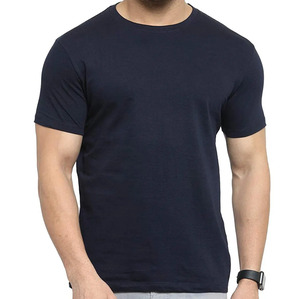 Camisetas de verano informales de color liso, camiseta de manga corta para hombre, camiseta de algodón para gimnasio, Fitness, deportes, camiseta de alta calidad para hombre - Product Image 1