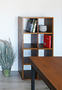 Gabinete de Almacenamiento de Madera de Teca Indonesia Sólida de Primera Calidad con Ocho Cajones y Estilo Moderno Transicional para Sala de Estar y Oficina en Casa - Product Image 2
