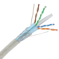 Câble Ethernet blindé Cat6 SFTP, testé, 23AWG, 4 paires, double blindage, gaine PVC, pour installation LAN industrielle