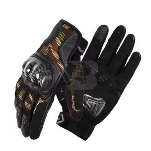 Gants de moto en cuir sur mesure pour l'été avec poignées, sangle de poignet réglable, antidérapants, respirants, légers, unisexes - Product Image 1