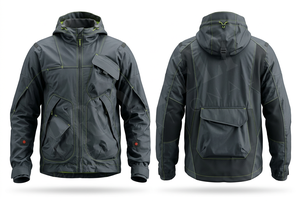 100% Polyester Textile Waterproof Outdoor Motorbike Safety Jacket with Multiple Pockets and Adjustable Hood Riding Gear Jackets - Product Image 3