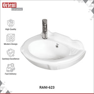 Offre exceptionnelle sur un lavabo mural en céramique blanche de conception super élégante certifié ISO et CE à prix de gros - Product Image 2