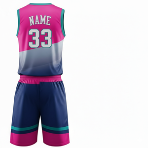 Nouvel ensemble maillot et short de basketball 2026 – Tenue d'entraînement personnalisée sans manches, colorée, pour homme – Style Hip Hop Streetwear - Product Image 3