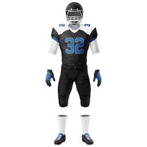 Dernier design d'uniformes de football américain, nouveau style, uniformes de football américain pour jeunes, prix de gros, uniformes personnalisés avec le nom de l'équipe - Product Image 3