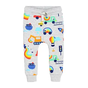 Transport printed boys jogger pant kids sweat pant casual pant cotton children size 2 to 12 years baby winter clothes babyjogger