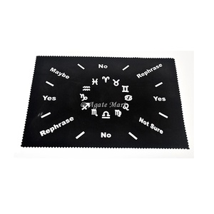 Estera de péndulo conectado estilo Feng Shui, piedra preciosa de ágata tallada, decoración del hogar, diseño de Fases Lunares conectadas - Product Image 3