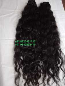 Extensions de cheveux humains naturels indiens 100% cheveux vierges non transformés cheveux de temple humain cuticules alignés de qualité supérieure - Product Image 3