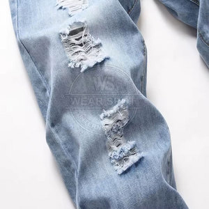 Pantalones de mezclilla para hombre de diseño moderno, servicio OEM, cómodos, transpirables, de primera calidad, lavados, de Wearspot International - Product Image 3