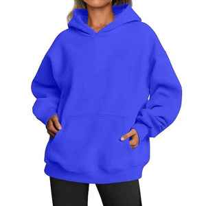 Ropa de Mujer, Sudaderas con Capucha y Mangas Caídas, Sudadera de Gran Tamaño, Sudaderas con Capucha de Punto Grueso de Alta Calidad - Product Image 5