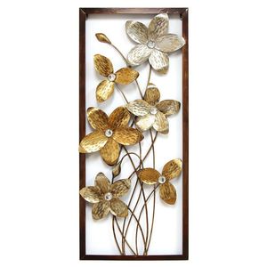 Décoration murale en métal inspirée de la nature, très vendue, pour l'intérieur moderne de la maison, sculpture murale élégante en fer. - Product Image 4