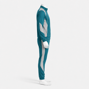 Chándal con cremallera para hombre, fabricado con material ligero, ajuste cómodo y estilo elegante para días activos, viajes al aire libre y uso casual. - Product Image 4