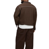 Veste en jean décontractée pour homme grande taille, 100 % coton, respirante, résistante à la décoloration, lavable, vente en gros ODM, tissu personnalisable