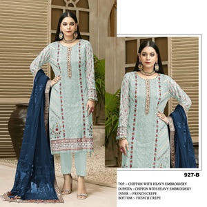 Ensemble de vêtements ethniques pour femmes à la mode avec dupatta, parfait pour les occasions festives et décontractées - Product Image 2