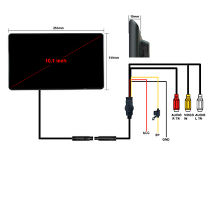 13.3 Inch LCD Screen Car Monitor Rear Seat Touch Display Solution - Product Image 5