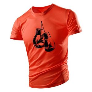 T-shirt de sport pour homme de haute qualité avec design de gants de boxe, logo personnalisé, maillot de sport pour homme - Product Image 4