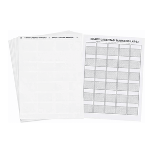 Étiquettes en polyester auto-laminantes Brady LaserTab pour l'identification des équipements chimiques A4 - Product Image 2