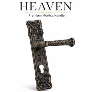 Manija de Puerta de Latón de Primera Calidad HEAVEN, Acabado Mate Italiano Antiguo, Manija de Palanca Resistente para Hogar, Oficina, Residencial y Comercial - Product Image 1