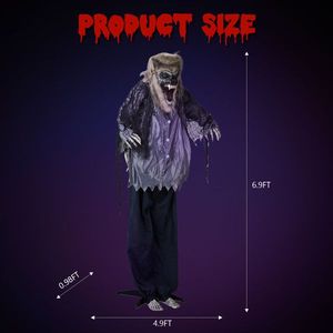 Decorazione di Halloween da Esterno a Forma di Lupo Mannaro di 2,1 Metri - Product Image 3