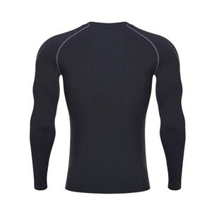 Camiseta de Compresión para Hombre, 100% Algodón, Ligera, Elástica, Transpirable, Ecológica, de Secado Rápido, Manga Larga, para Gimnasio, Ejercicio, Running - Product Image 2