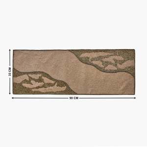 Camino de Mesa Moderno de Lino Bordado con Patrón Geométrico para Decoración del Hogar - Product Image 2