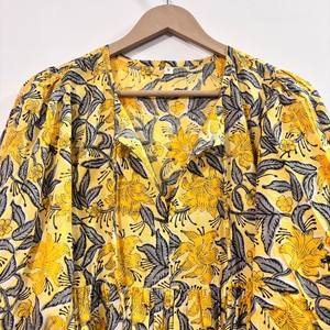 Vestido Casual Midi para Mujer, Tejido 100% Algodón, Liso, Manga Corta, Cintura Imperio, Estilo Babydoll, Cuello en V, Holgado, Funcional - Product Image 2