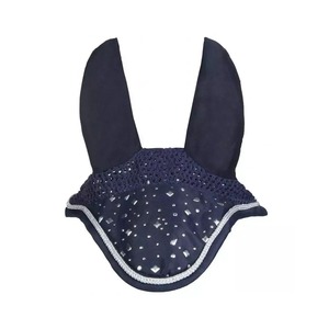 Voile anti-mouches pour chevaux avec logo personnalisé, respirant, anti-moustiques, bonnet de protection pour les oreilles des chevaux, tissu en maille avec étiquette privée - Product Image 1