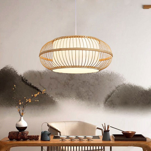 Wholesale Zen Style Bamboo Pendant <b>Light</b> Handwoven Hanging Lamp for Restaurant and Home Decor OEM ODM Made in Vietnam - Product Image 2