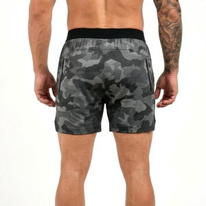 Nueva llegada, top holgado y cómodo, tela jersey premium, corte moderno, tendencias de ropa masculina, atlético, logotipo y diseño personalizados, pantalones cortos de camuflaje. - Product Image 6