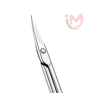 Ciseaux à ongles à double pointe incurvée en acier inoxydable, lame tranchante, ciseaux à cuticules 3,5'' et 4'', ciseaux de manucure personnalisés pour le soin des ongles - Product Image 2