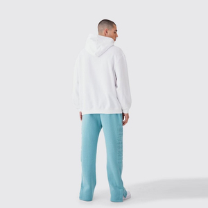 Pantalon de jogging décontracté pour homme, coupe droite, avec revers côtelés, taille mi-haute réglable, en toile légère, respirant et à séchage rapide, pour le quotidien - Product Image 2