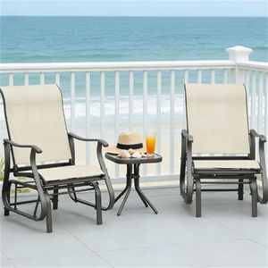 Set da Giardino in 3 Pezzi Beige per Terrazza e Giardino con Sedie Confortevoli - Product Image 4