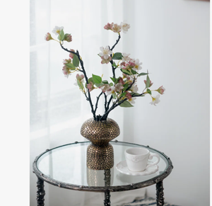 Fancy New Design Decoration Lo último en decoración moderna de aluminio y oro Lujo Mejor calidad Color dorado Diseñador Florero - Product Image 3