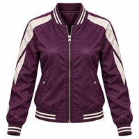 Blouson bomber pour femme, haute qualité, imperméable, grande taille, nouveau design, coupe courte, blousons bomber de sport personnalisés