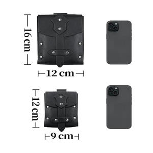 Ceintures de guerrier en cuir pleine fleur, design 2026, style médiéval viking, pochettes personnalisées, commande en gros - Product Image 6