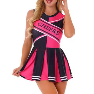 Ropa deportiva escolar para animadoras, ligera, de tela activa con costuras reforzadas para práctica de acrobacias dinámicas. - Product Image 1